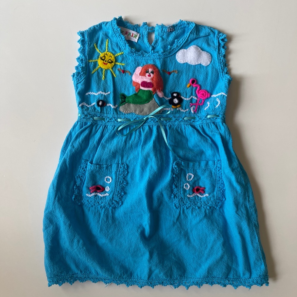Embroidered Peruvian toddler dress 2T